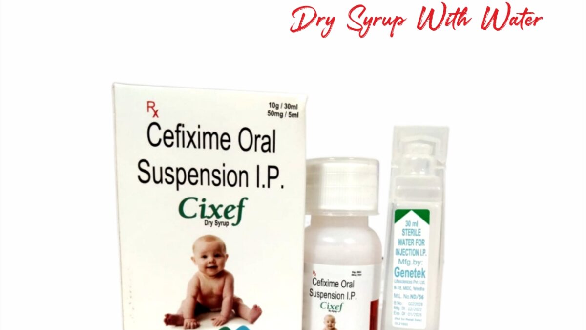 CIXCEF-DRY SYRUP WITH WATER