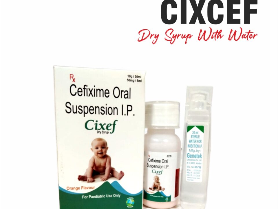 CIXCEF-DRY SYRUP WITH WATER